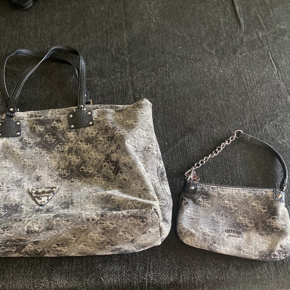 Guess tote & mini purse